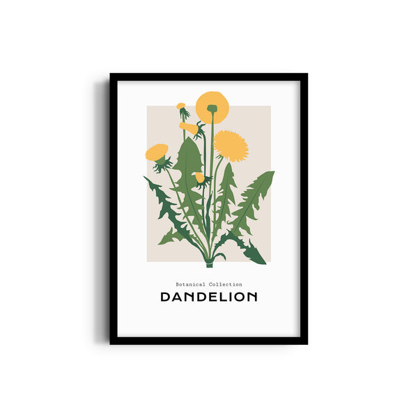 Dandelion Botanical Modern Wall Art