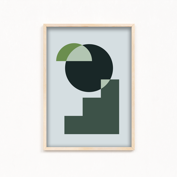 Secret of Parenthood Abstract Geometric Modern Wall Art