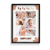 Happy Baby 6 Image Custom Collage Wall Art