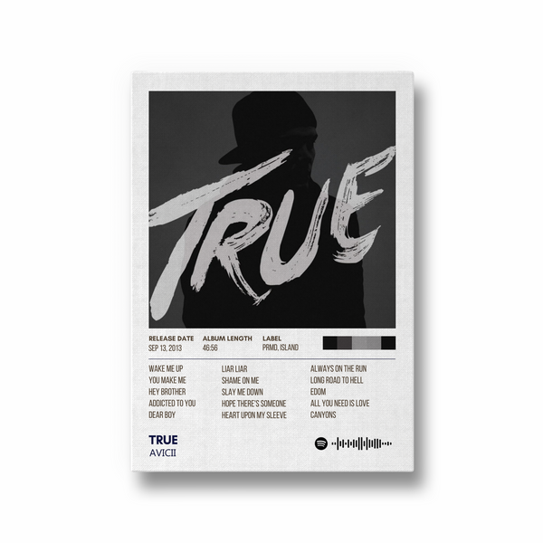 True by Avicii Album Poster
