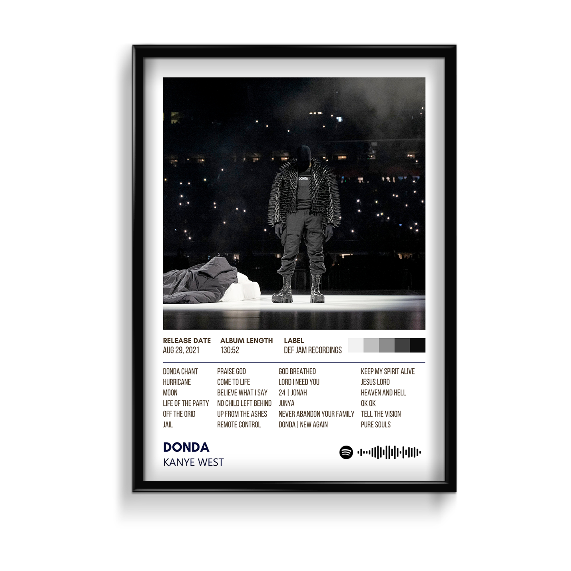 Donda by Kanye West Music Album Poster