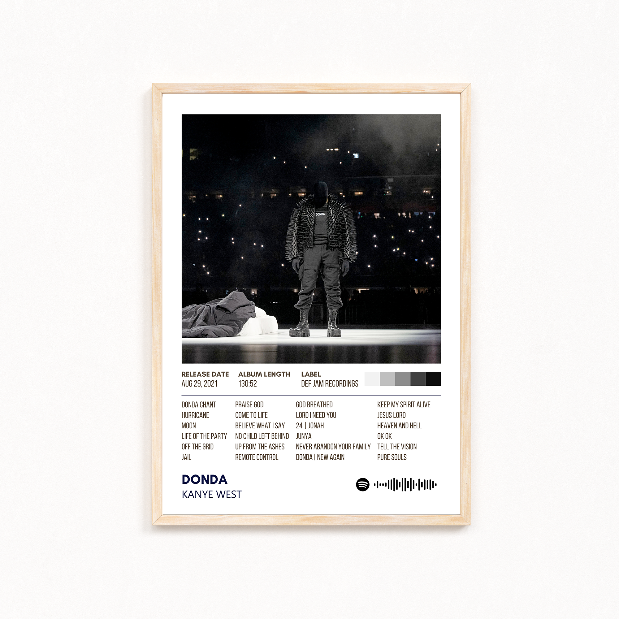 Donda by Kanye West Music Album Poster