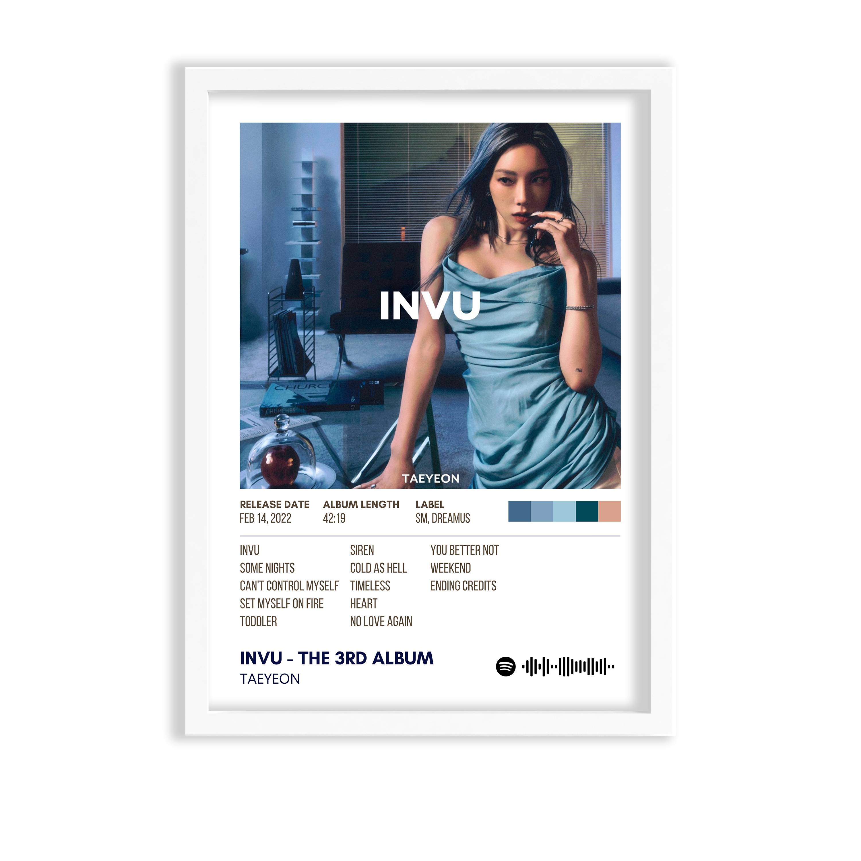 Invu - The 3rd Album by Taeyeon Music Album Poster