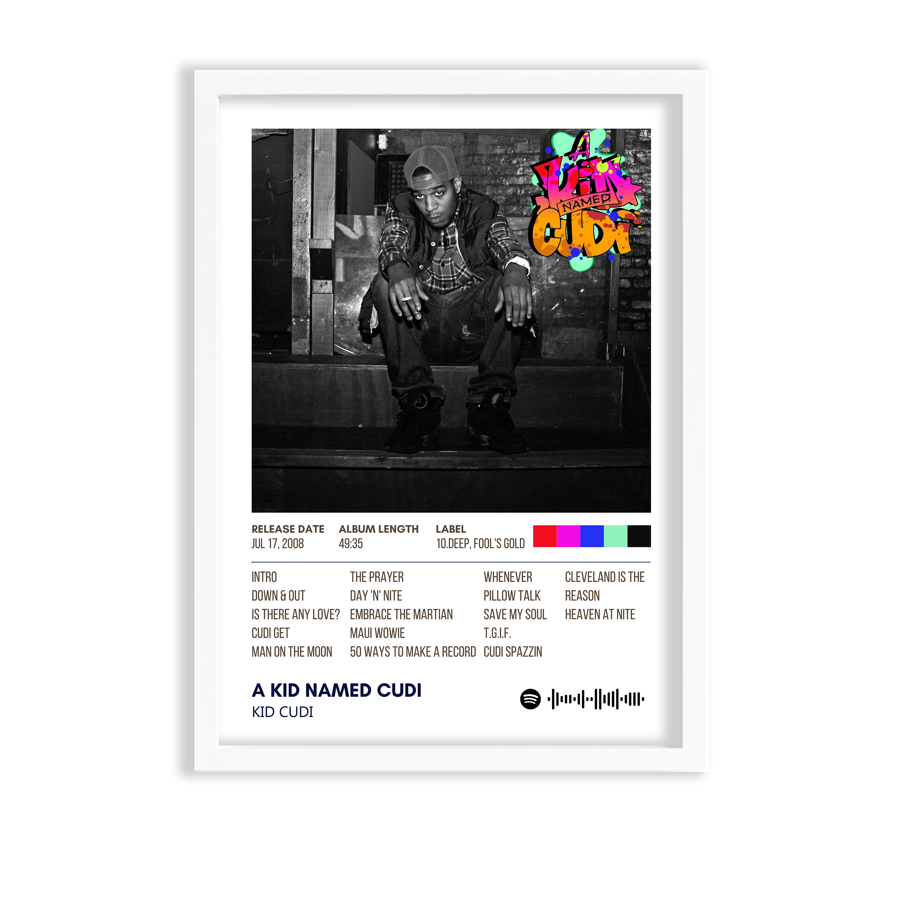 A kid named cudi by Kid Cudi Music Album Poster