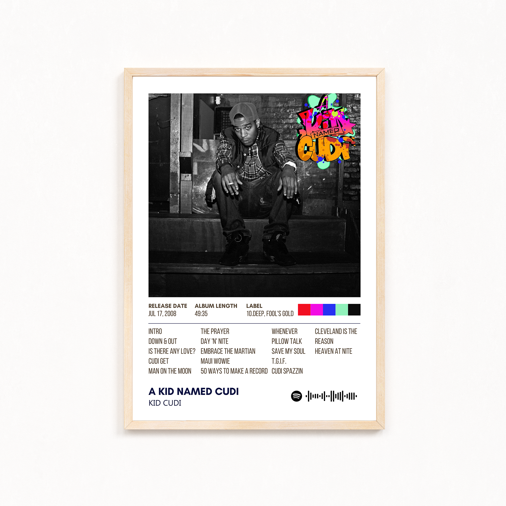 A kid named cudi by Kid Cudi Music Album Poster