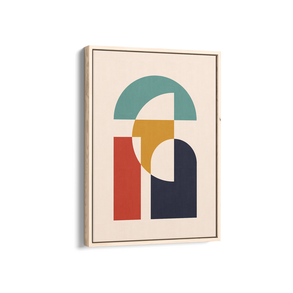 Silent Friends Abstract Geometric Modern Wall Art