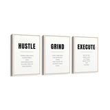 Set of 3 Quotes Wall Art