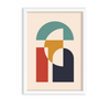 Silent Friends Abstract Geometric Modern Wall Art