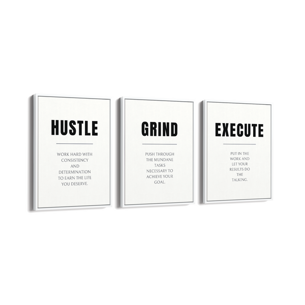 Set of 3 Quotes Wall Art