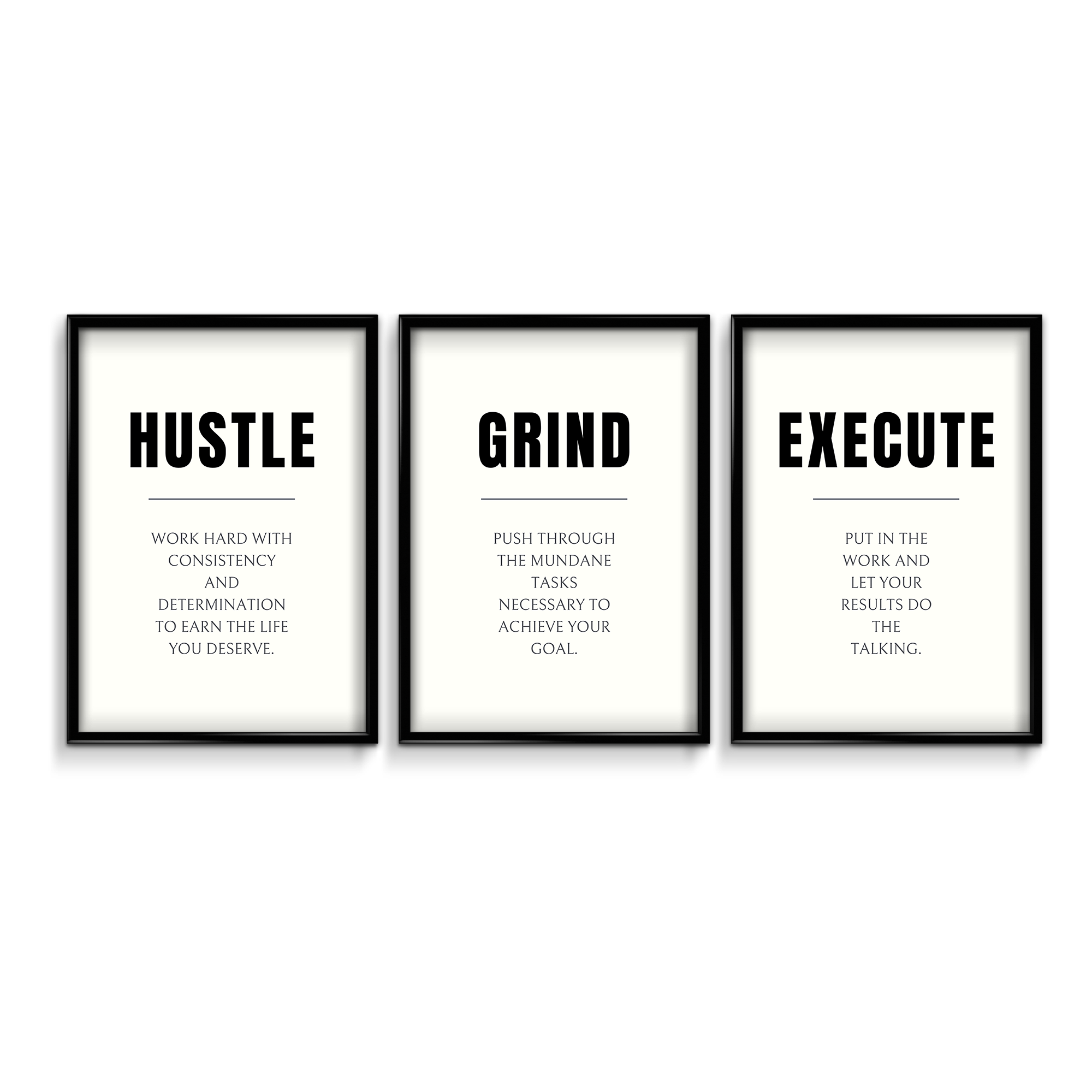 Set of 3 Quotes Wall Art
