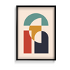 Silent Friends Abstract Geometric Modern Wall Art