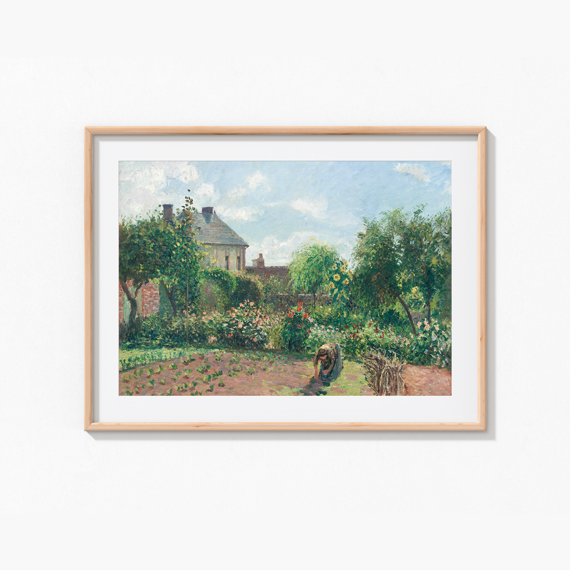The Artist's Garden at Eragny (1898) by Camille Pissarro