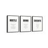Set of 3 Quotes Wall Art