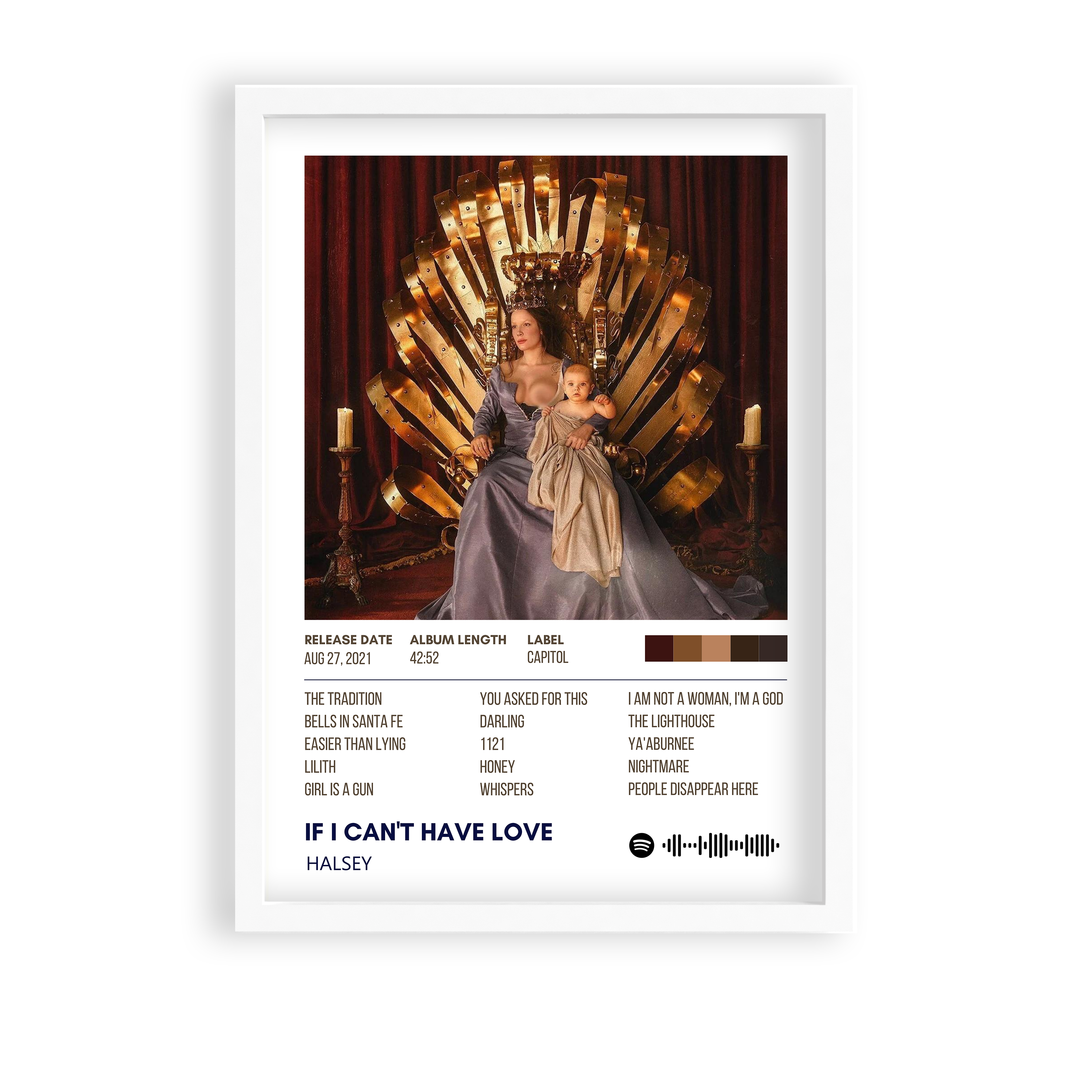 If I can't have love by Halsey Album Poster
