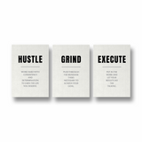 Set of 3 Quotes Wall Art