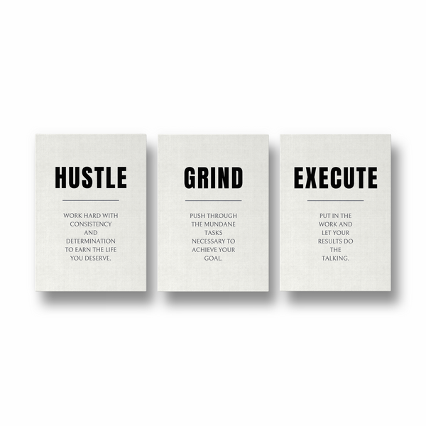 Set of 3 Quotes Wall Art