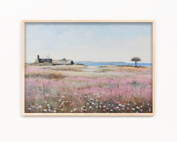 Pink Blooms and Country Charm Wall Art