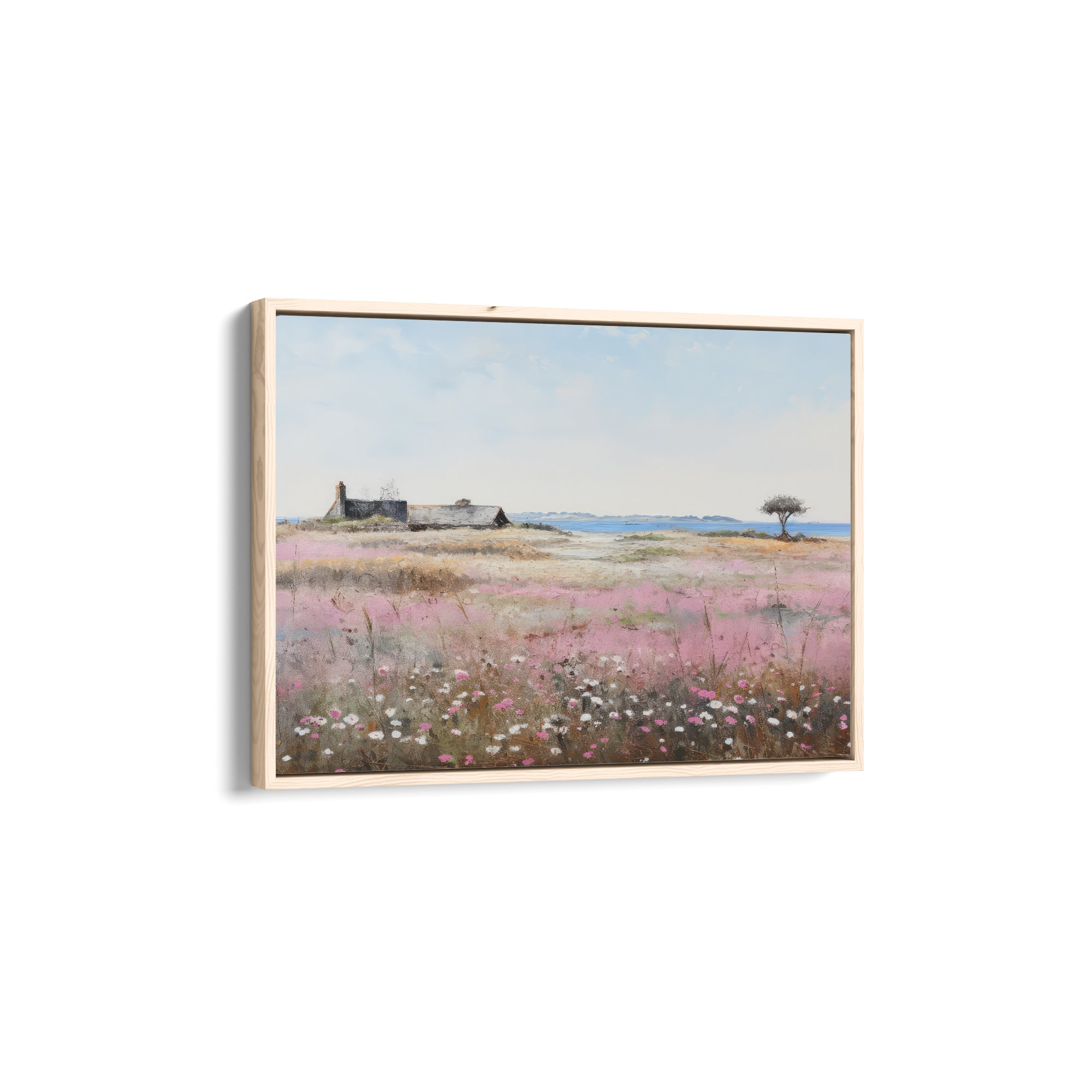 Pink Blooms and Country Charm Wall Art