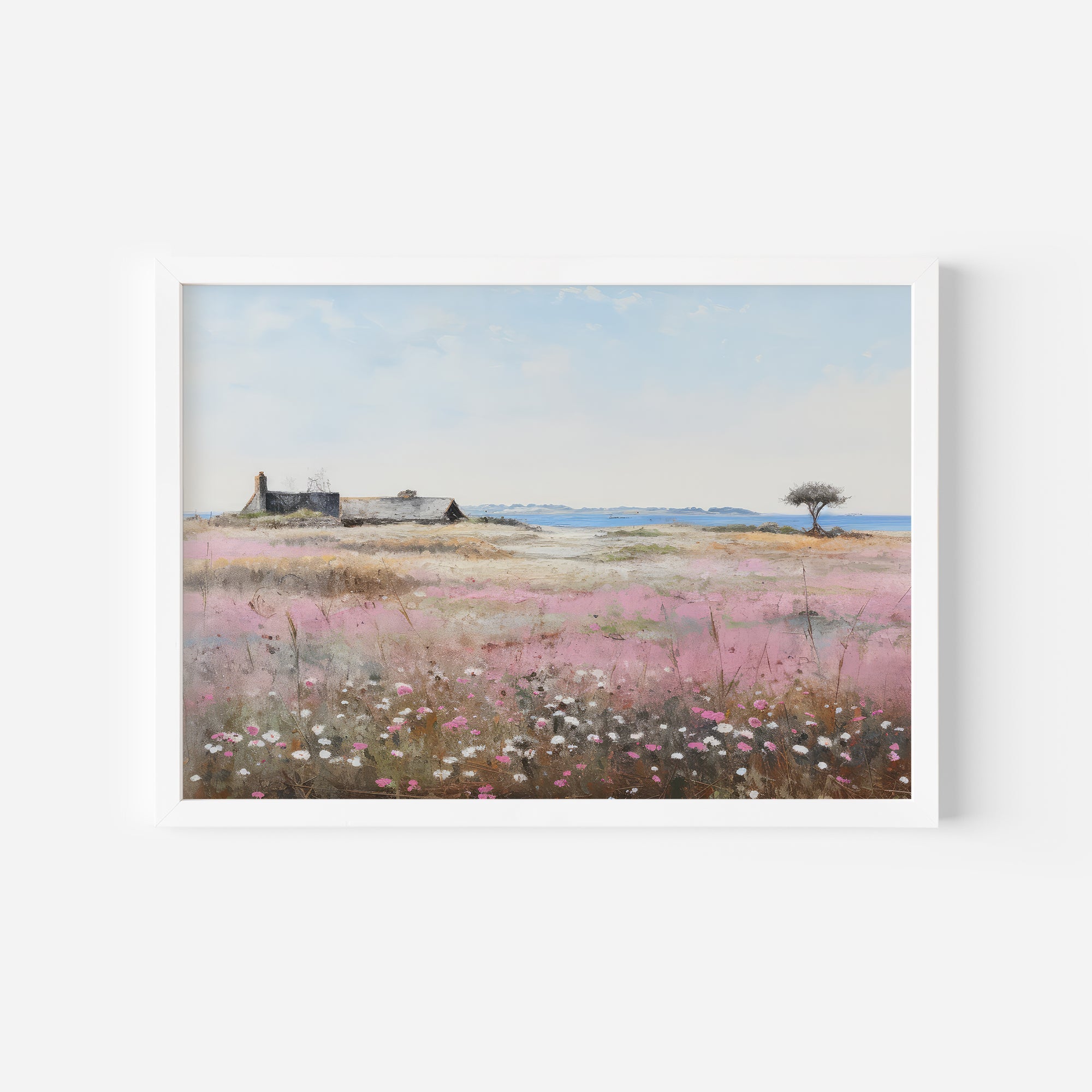 Pink Blooms and Country Charm Wall Art
