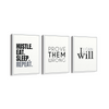 Set of 3 Quotes Wall Art