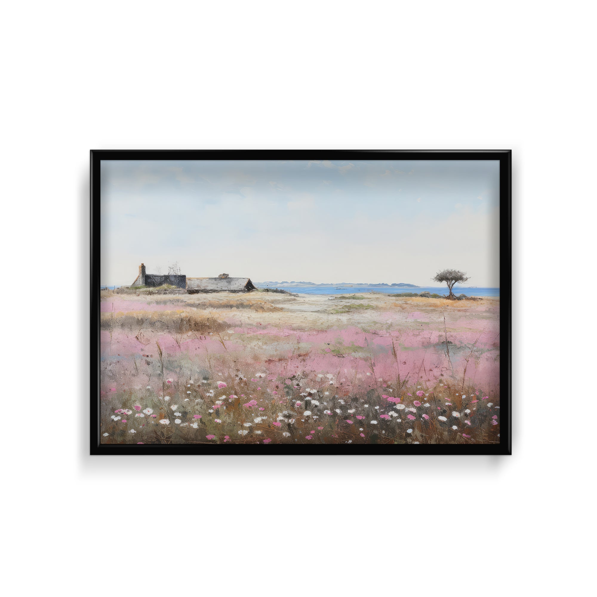 Pink Blooms and Country Charm Wall Art