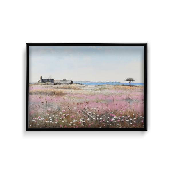 Pink Blooms and Country Charm Wall Art
