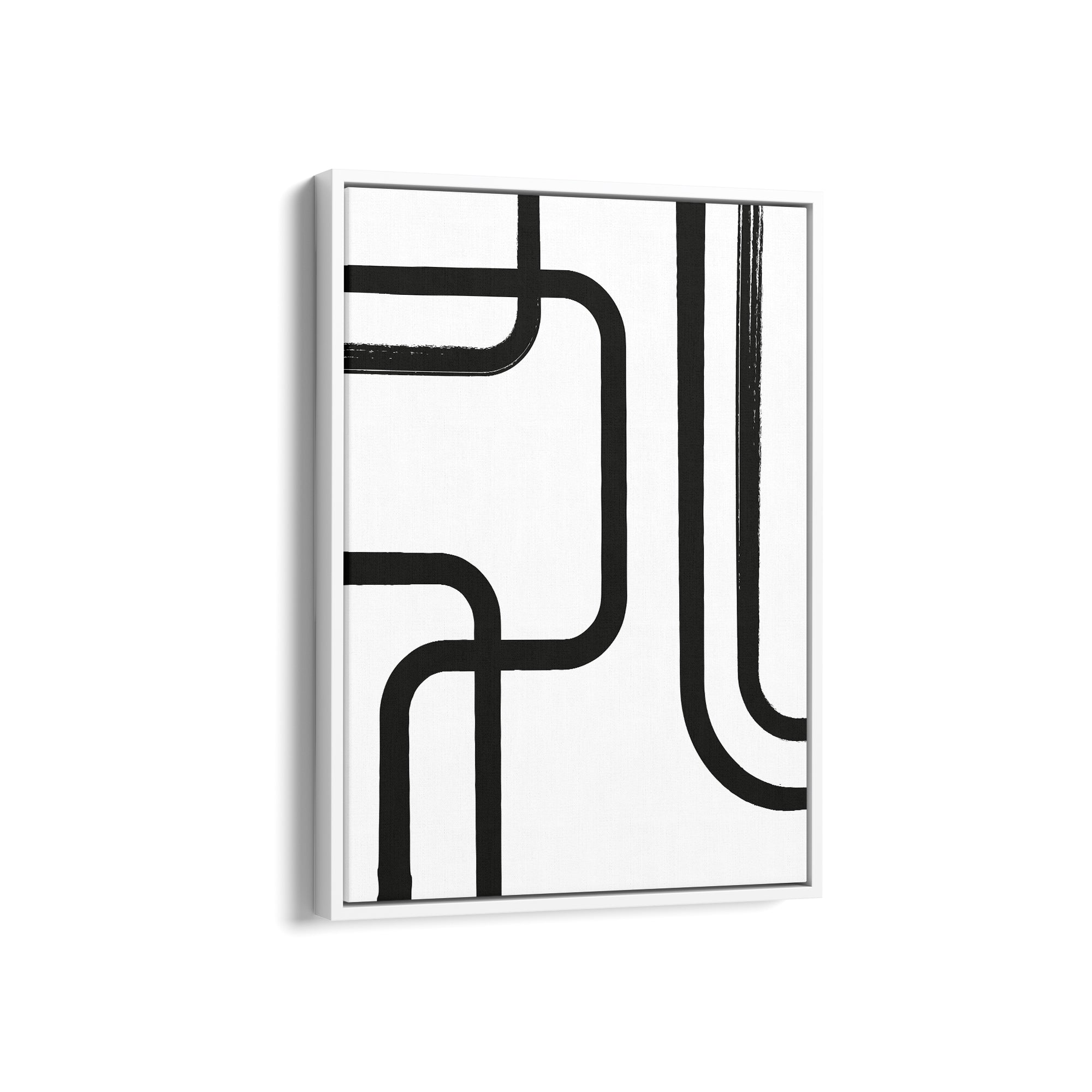 Abstract Black & White Boho Modern Wall Art