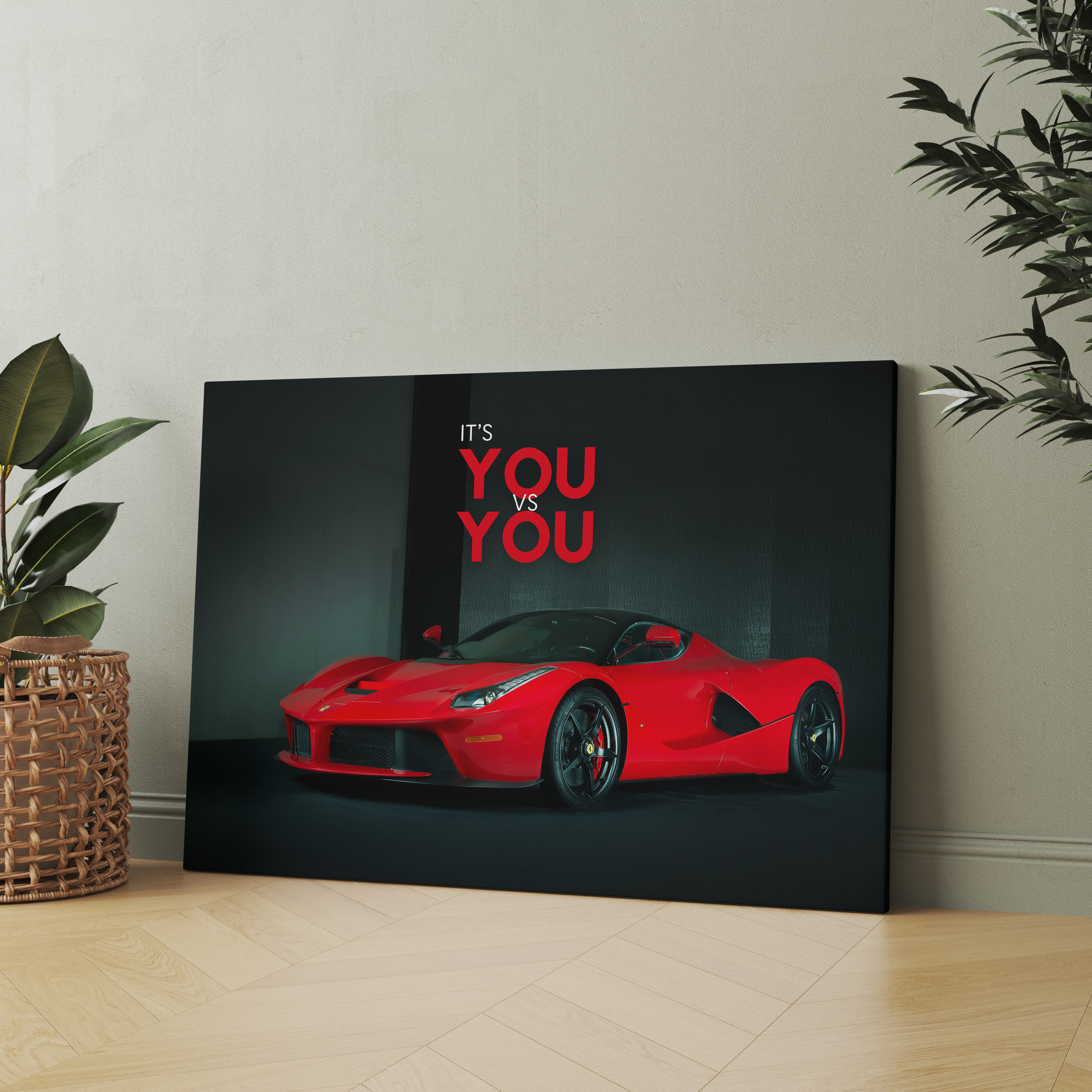 It's you vs you - La Ferrari Wall Art