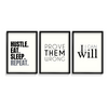 Set of 3 Quotes Wall Art
