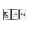 Set of 3 Quotes Wall Art