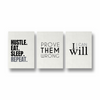 Set of 3 Quotes Wall Art
