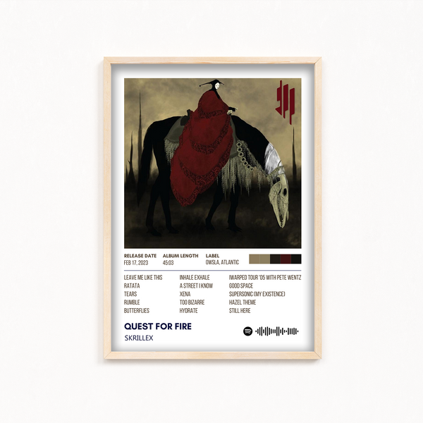 Quest for fire by Skrillex Album Poster