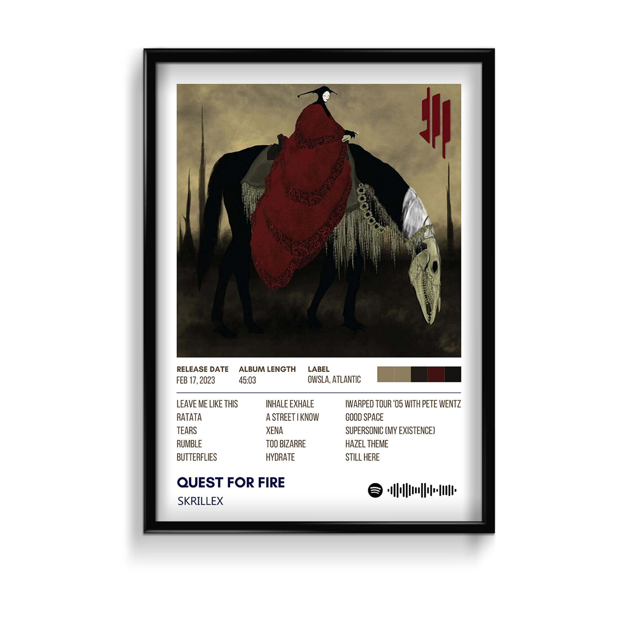 Quest for fire by Skrillex Album Poster