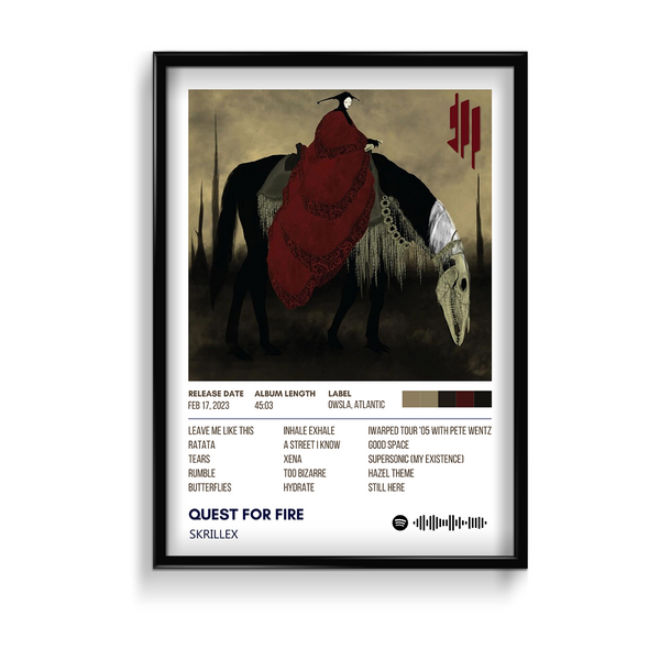 Quest for fire by Skrillex Album Poster