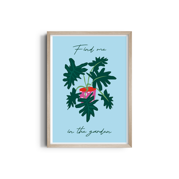Find me in the Garden Artistic Wall Art