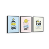 Set of 3 Travel Quotes Wall Art