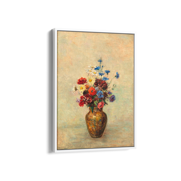 Flowers in a Vase (1910) by Odilon Redon Botanical Wall Art