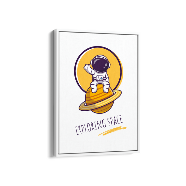 Exploring Space Kid Astronaut Wall Art