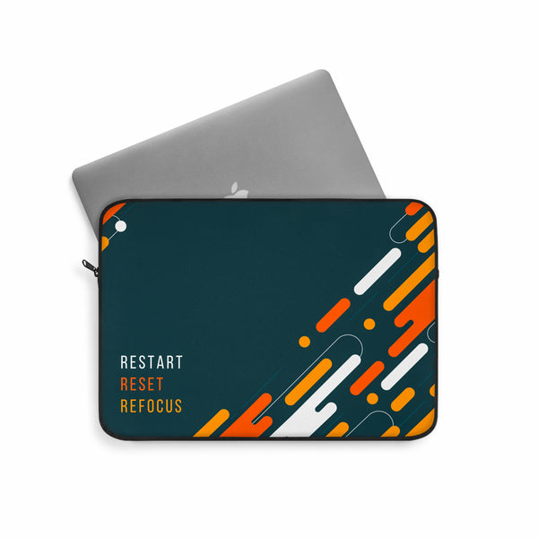 Restart Reset Refocus Laptop Sleeve (Macbook, HP, Lenovo, Asus, Others)