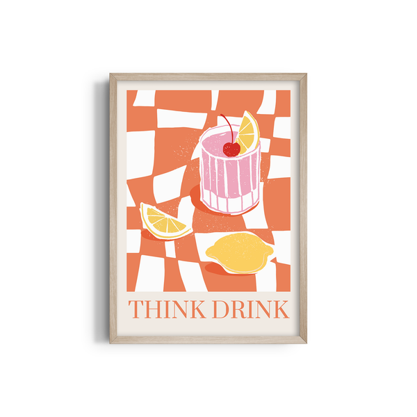Think Drink Food Wall Art
