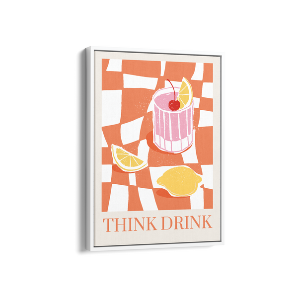 Think Drink Food Wall Art