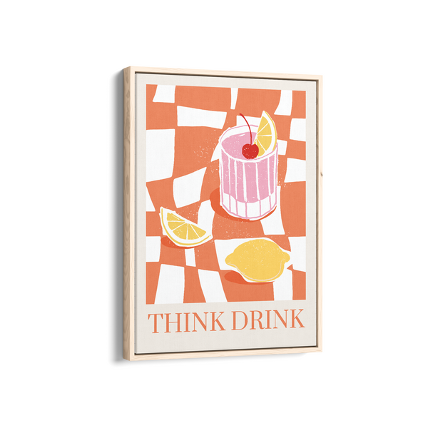 Think Drink Food Wall Art