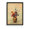 Flowers in a Vase (1910) by Odilon Redon Botanical Wall Art