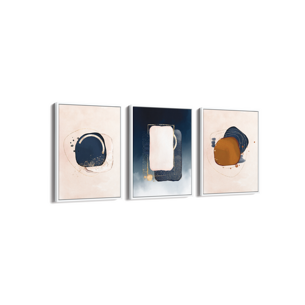 Set of 3 Abstract Modern Wall Art
