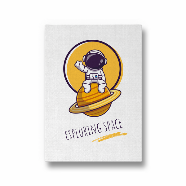 Exploring Space Kid Astronaut Wall Art