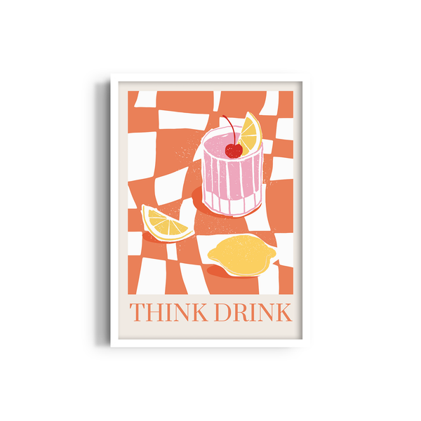 Think Drink Food Wall Art