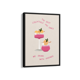 Best Cocktails with Friends Journey Wall Art