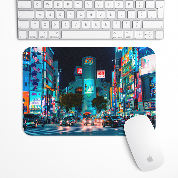 Tokyo City Lights Gaming Mouse Pad