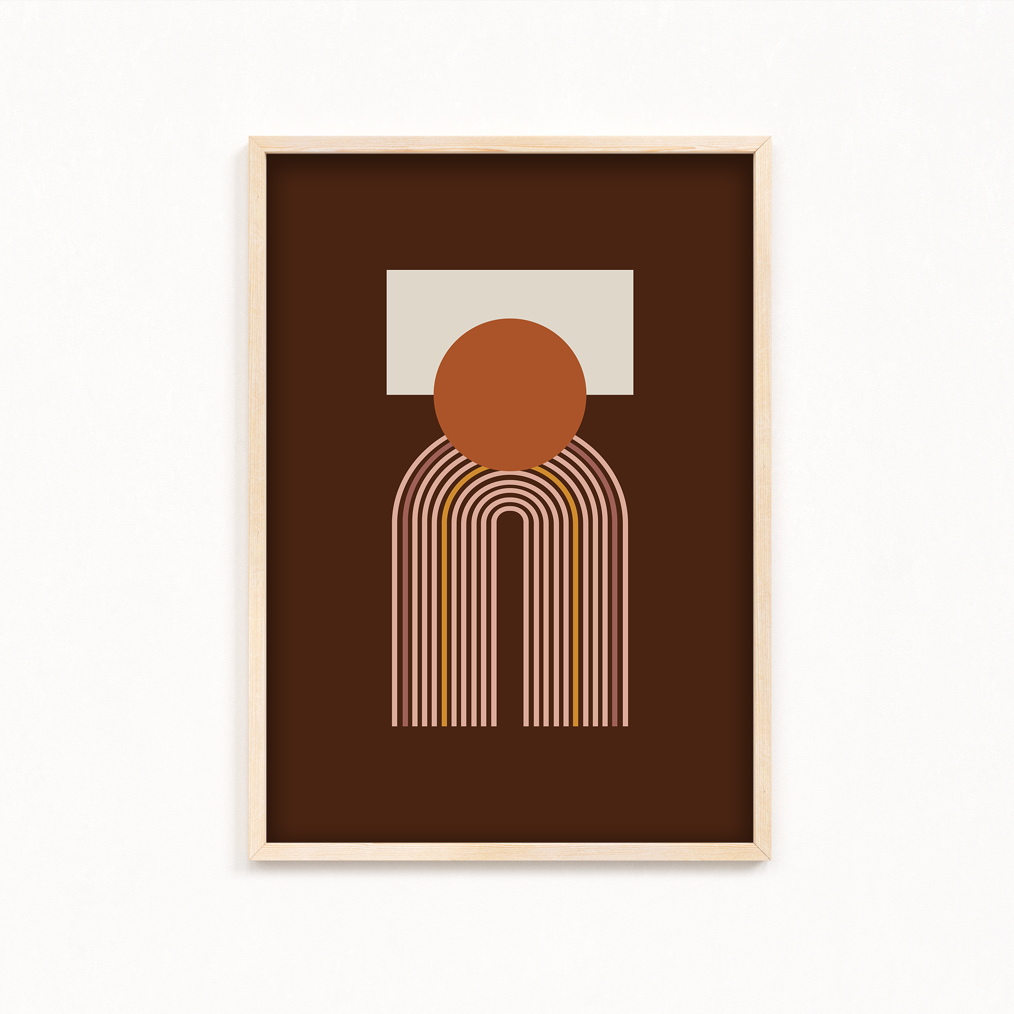Hallowed Challenge Geometric Modern Wall Art