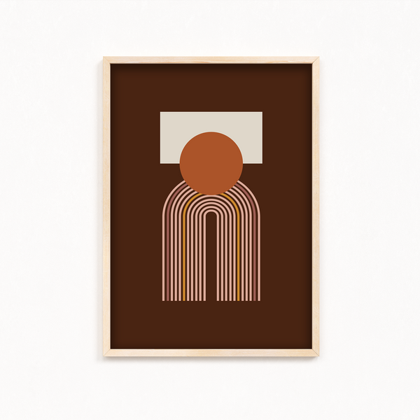 Hallowed Challenge Geometric Modern Wall Art